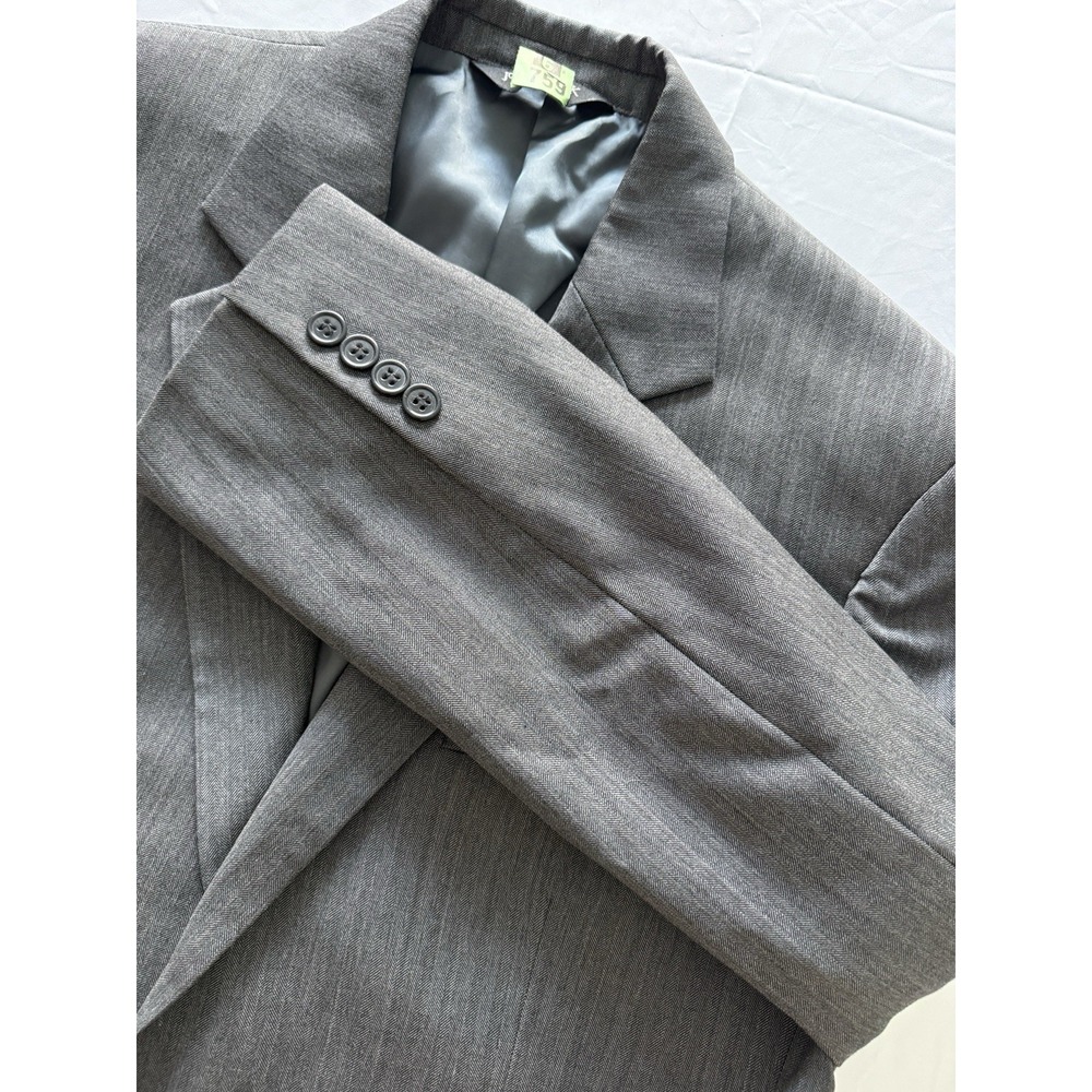 Jos A‎ Bank Blazer Mens 40 Regular Gray Wool Signature 2 Button Sport Coat